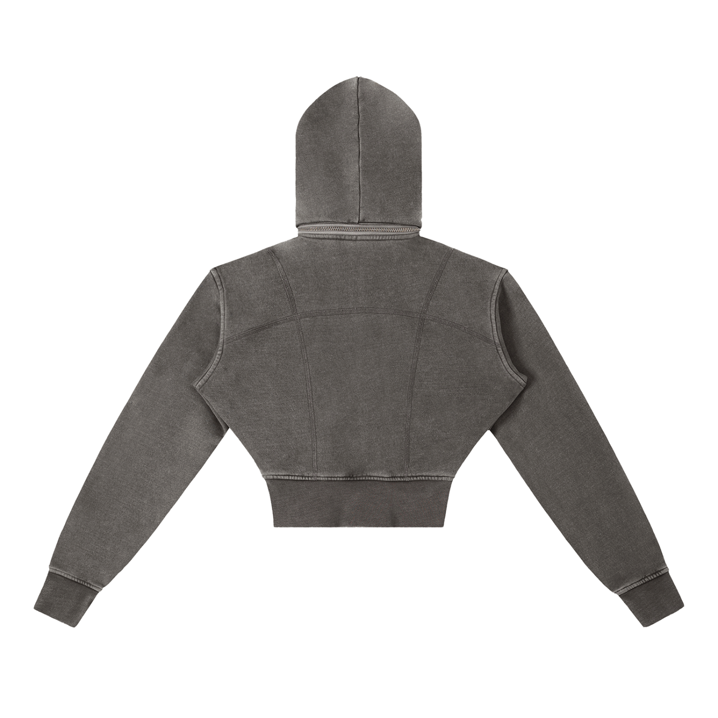 L’ori Ice Paris Vintage Washed Cropped Fleece Hoodie