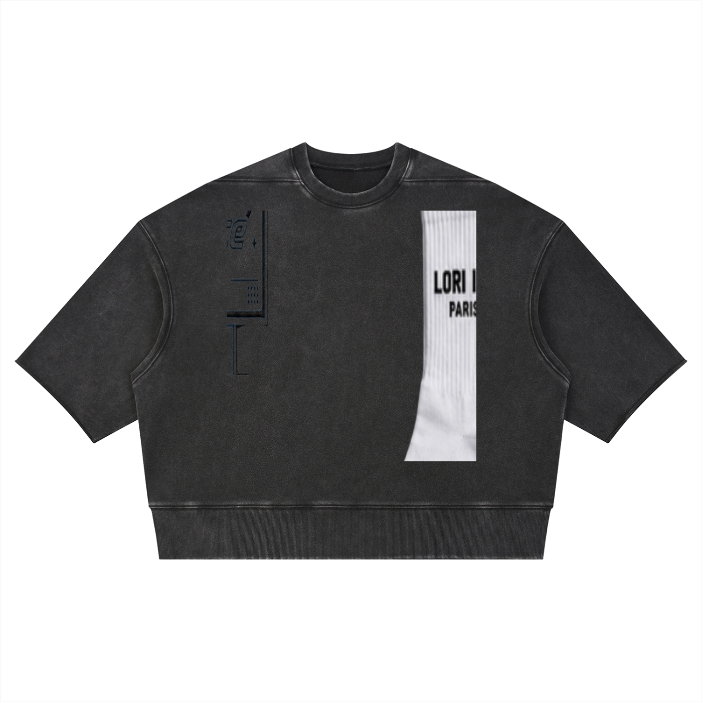 L’ori Ice Paris Unisex Mineral Wash Boxy Raw Edge T-Shirt