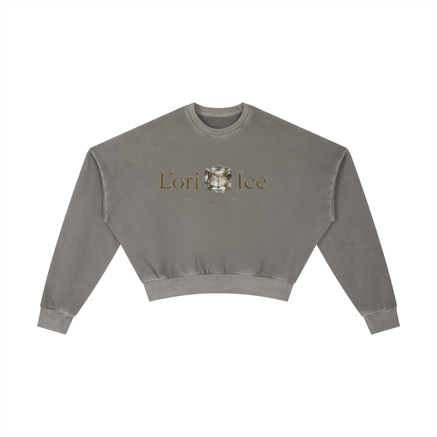 L’ori Ice Paris Vintage Washed Cropped Sweatshirt
