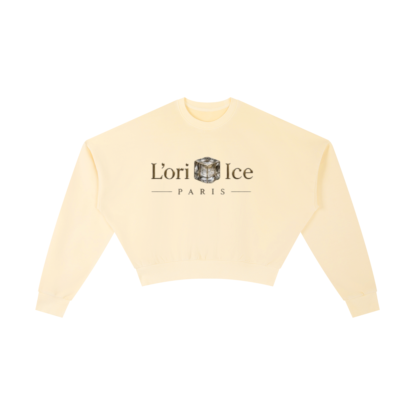 L’ori Ice Paris Vintage Washed Cropped Sweatshirt